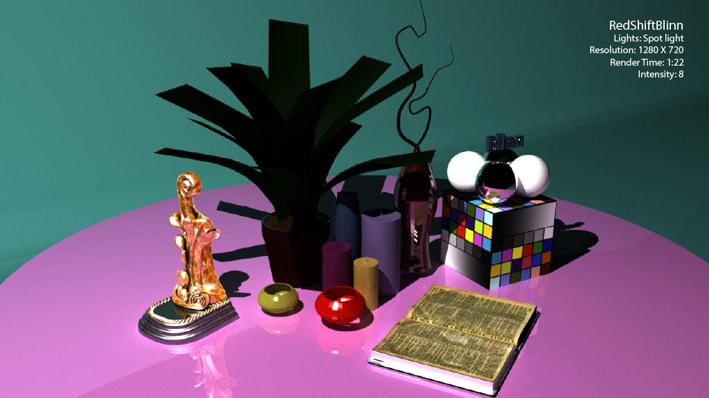 Redshift Blinn lighting and rendering study