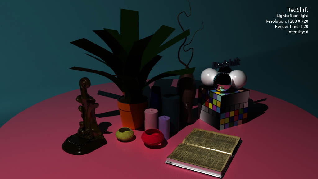 Redshift lighting and rendering study